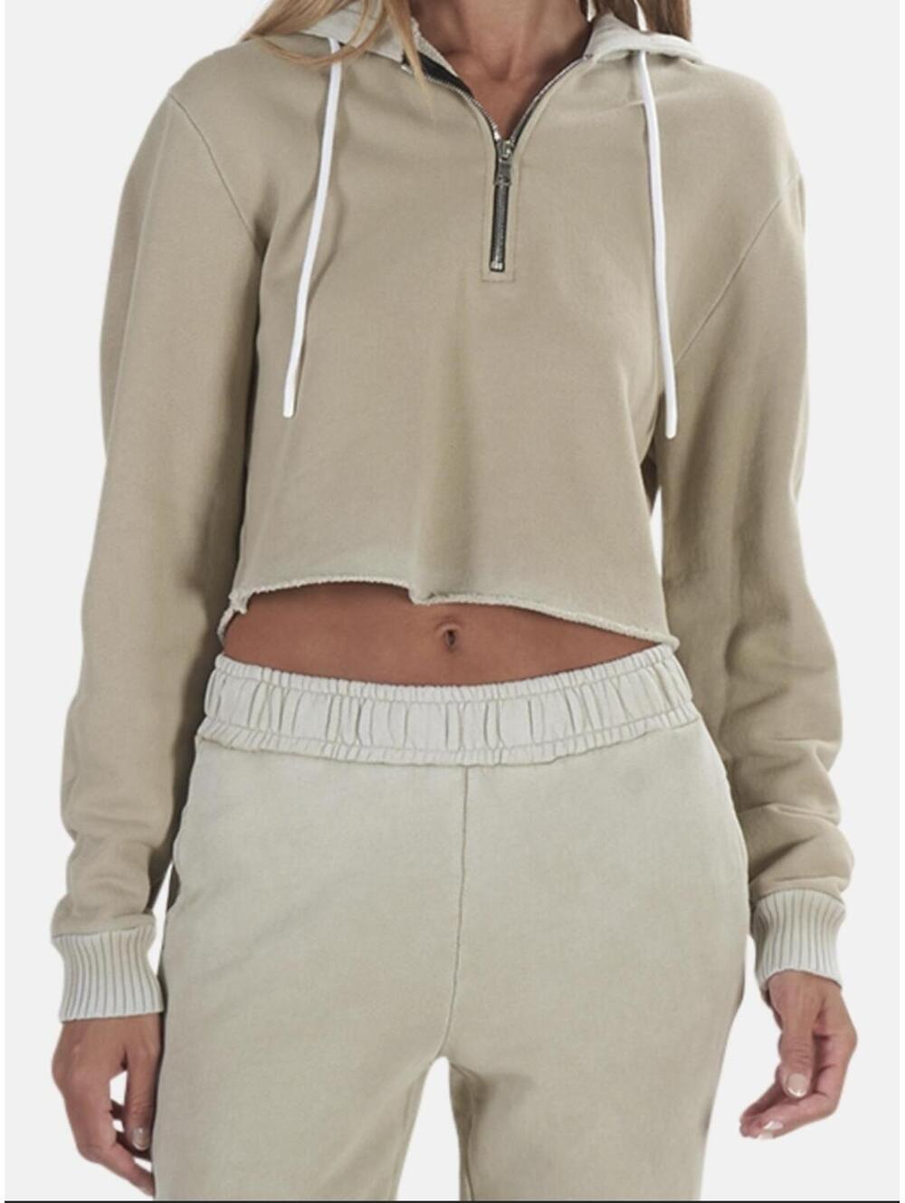 Cotton Citizen Brooklyn Cropped Zip Hoodie